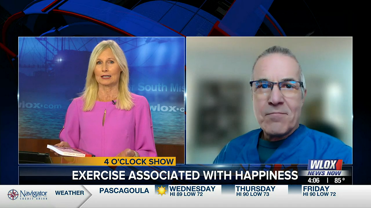 The 4 O'Clock Show on ABC13 WLOX, Biloxi, MS - Can Exercise Make You Happier?