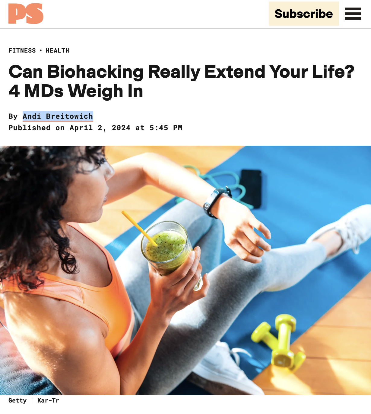 Can Biohacking Really Extend Your Life? 4 MDs Weigh In – Pop Sugar